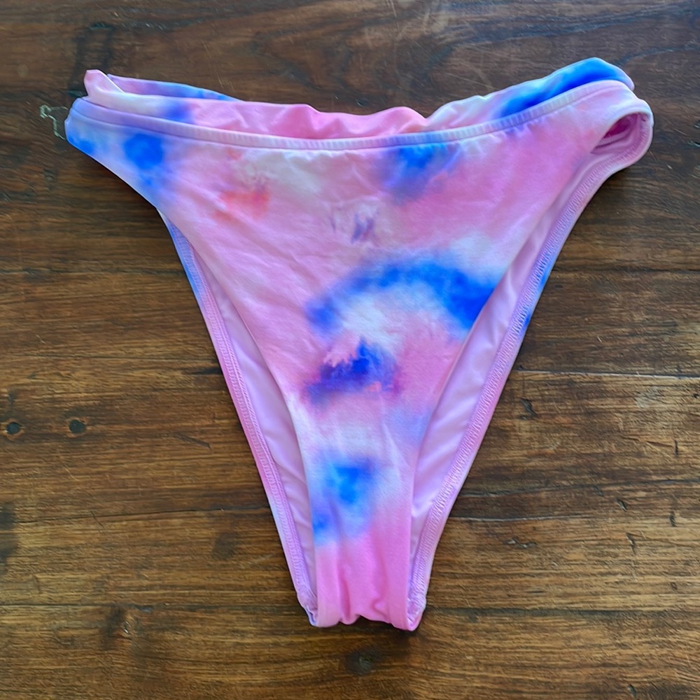 Victoria’s Secret tie dye high waisted bikini bottom